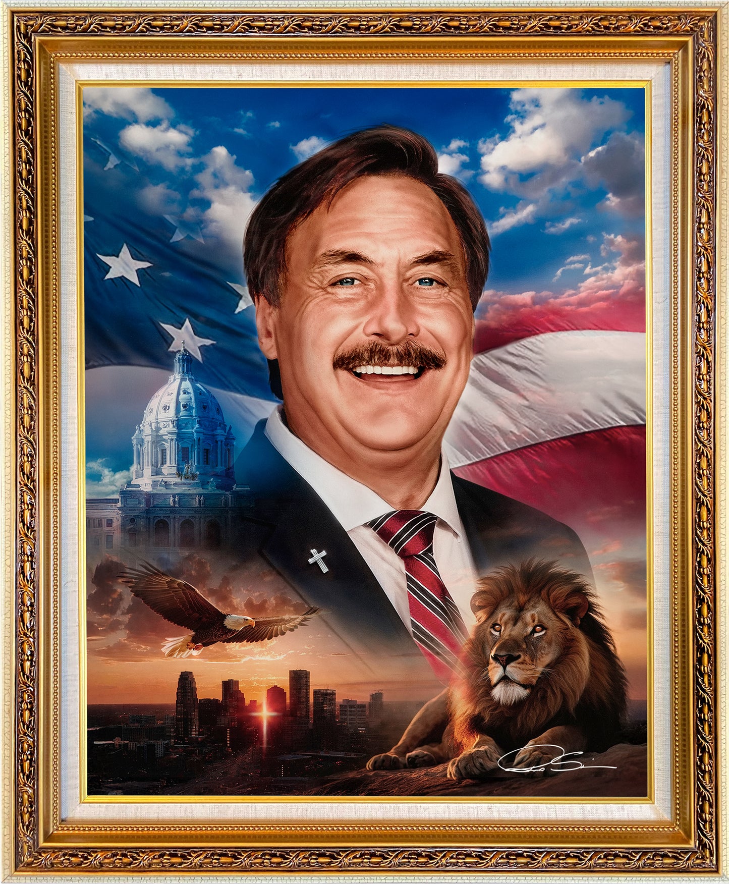 Mike Lindell Painting - 'Courage for Revival'