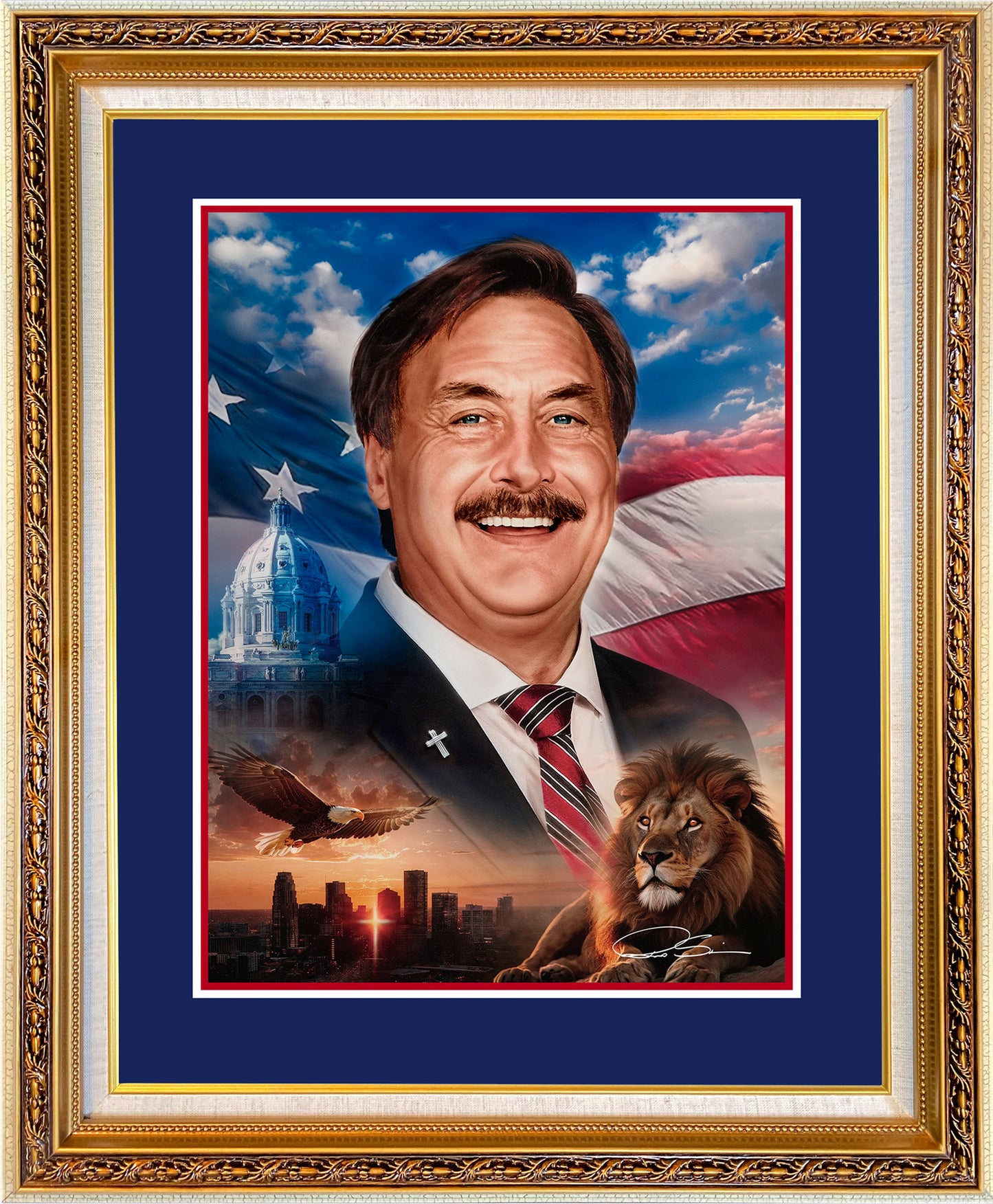 Mike Lindell Painting - 'Courage for Revival'