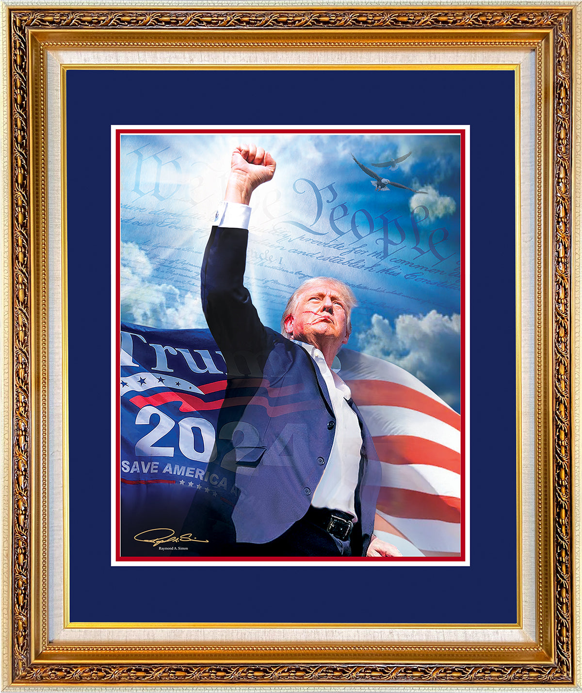 Donald Trump Painting - 'Fight, Fight, Fight'