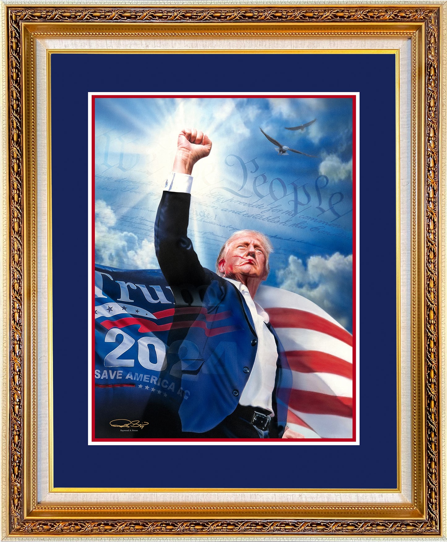 Donald Trump Painting - 'Fight, Fight, Fight'