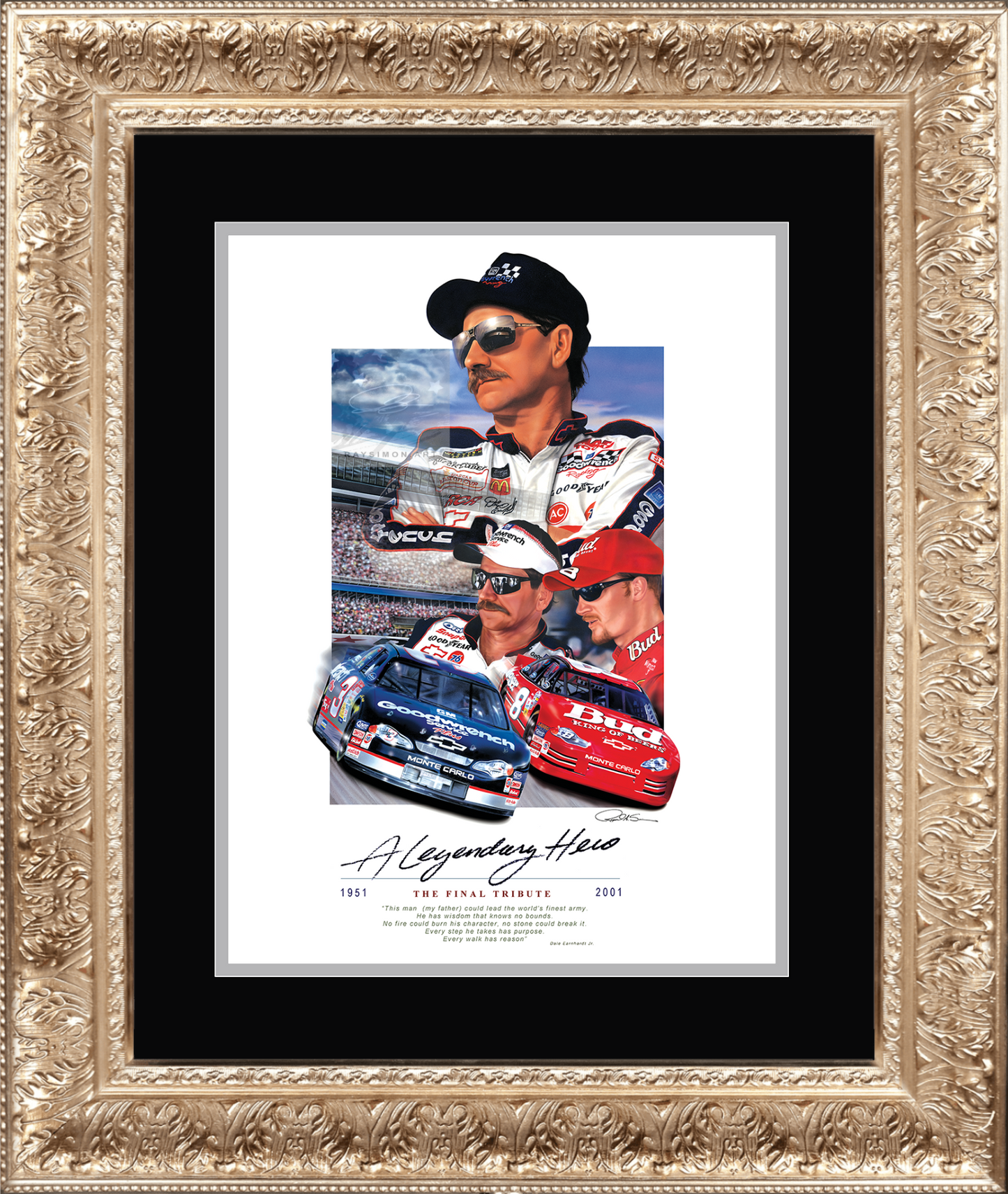 Dale Earnhardt Painting - 'A Legendary Hero'