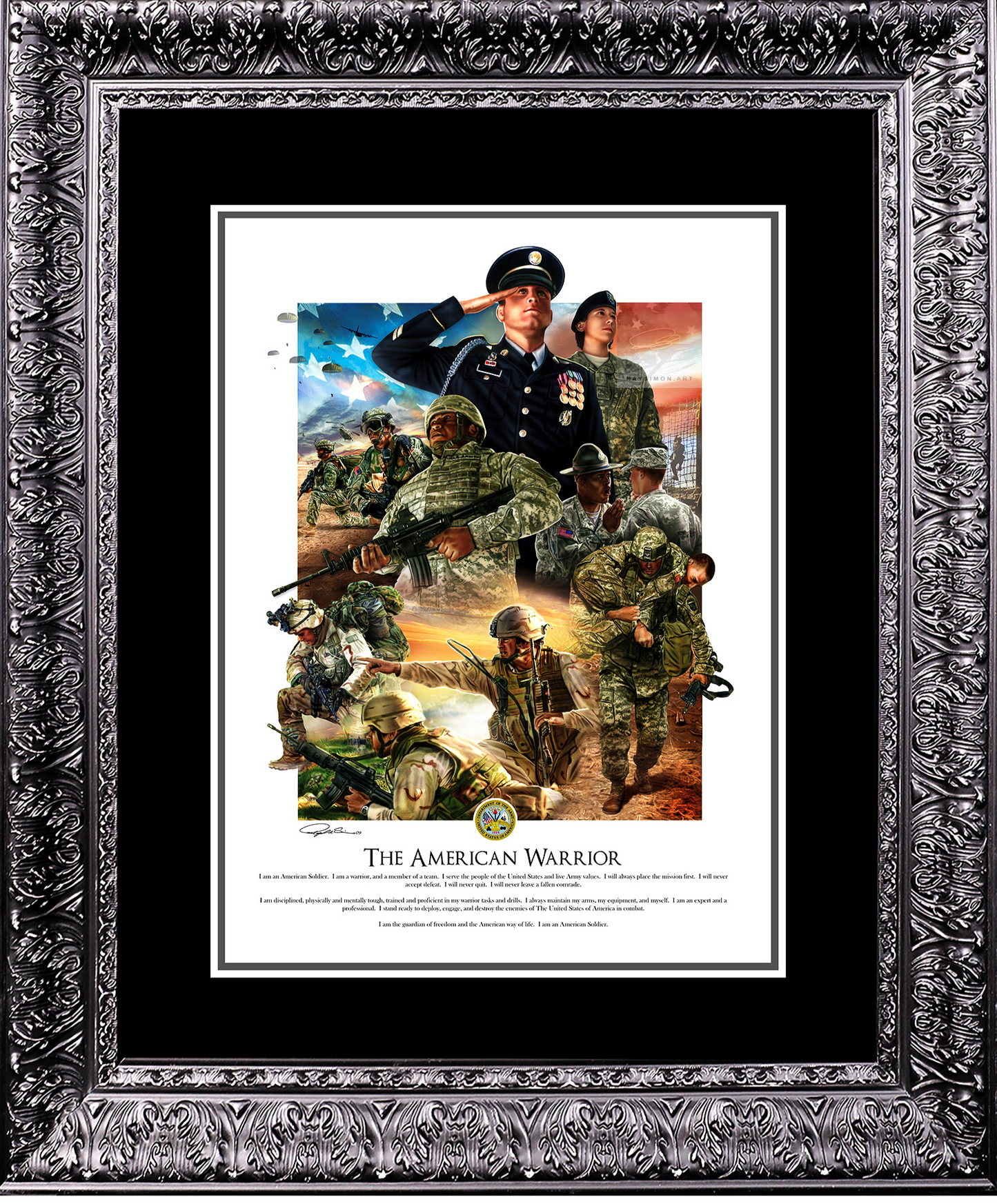 Army Artwork - 'The American Warrior'