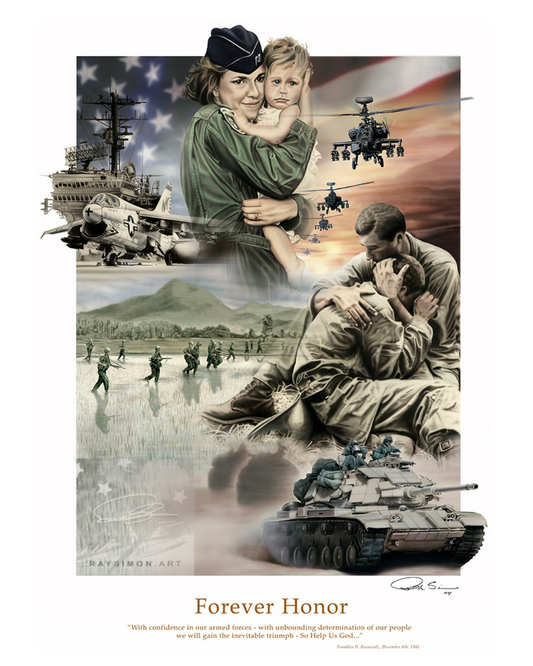 Military Artwork - 'Forever Honor'
