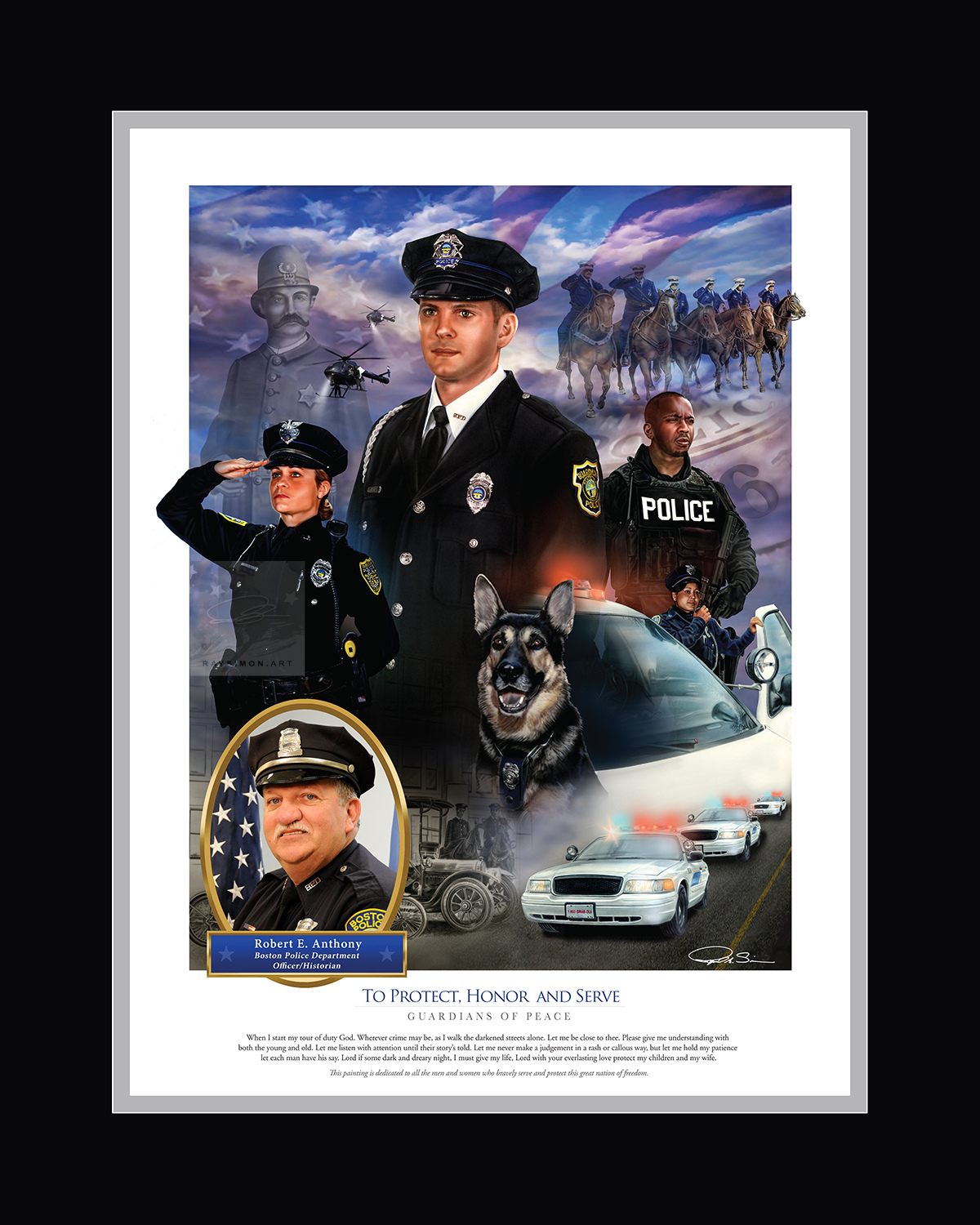 Police Artwork - 'Guardians of Peace'