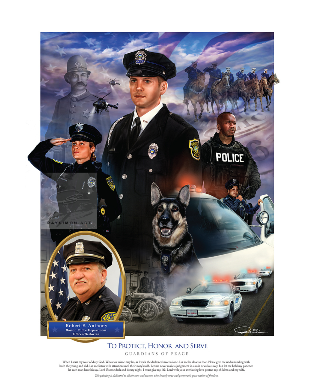 Police Artwork - 'Guardians of Peace'