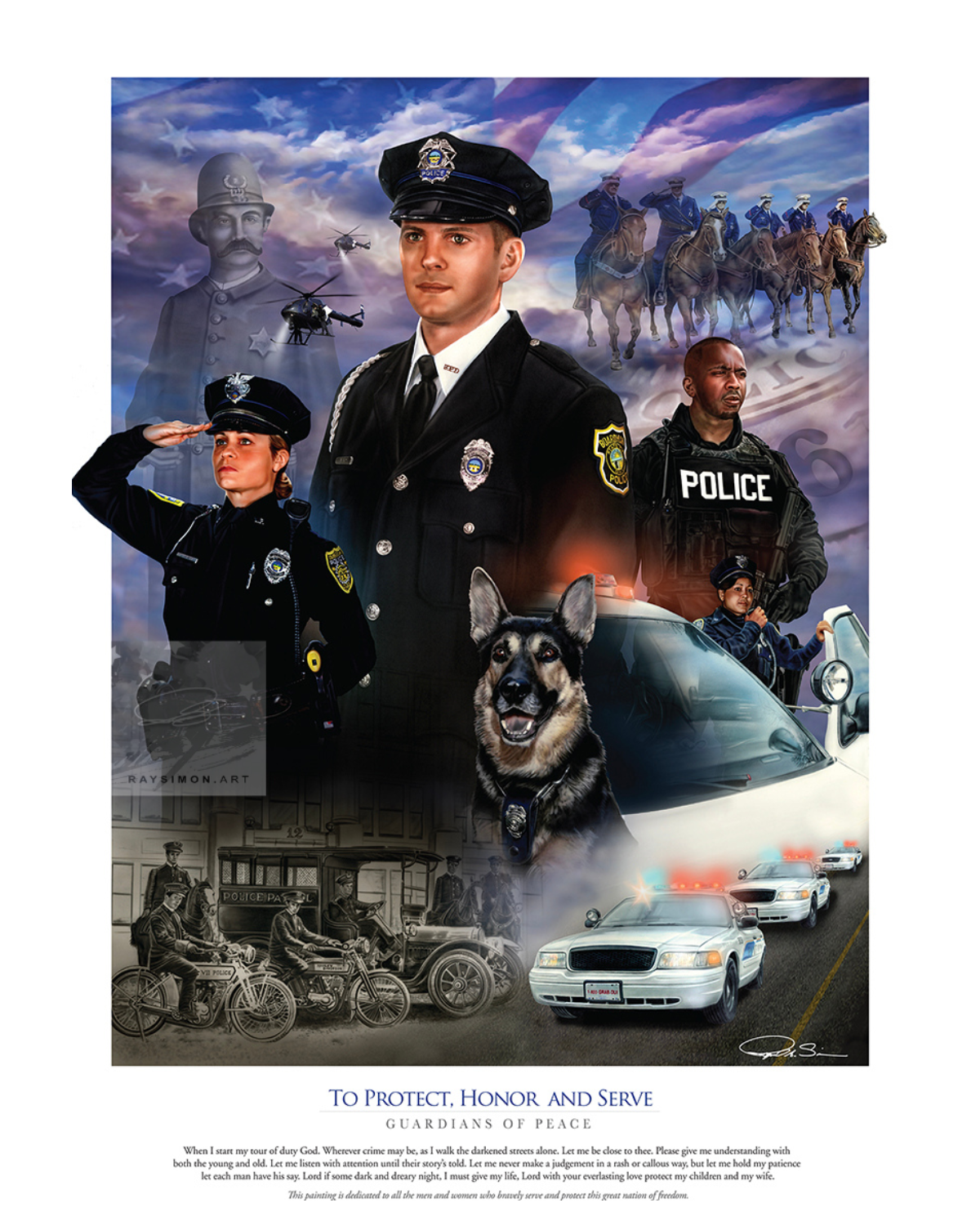 Police Artwork - 'Guardians of Peace'