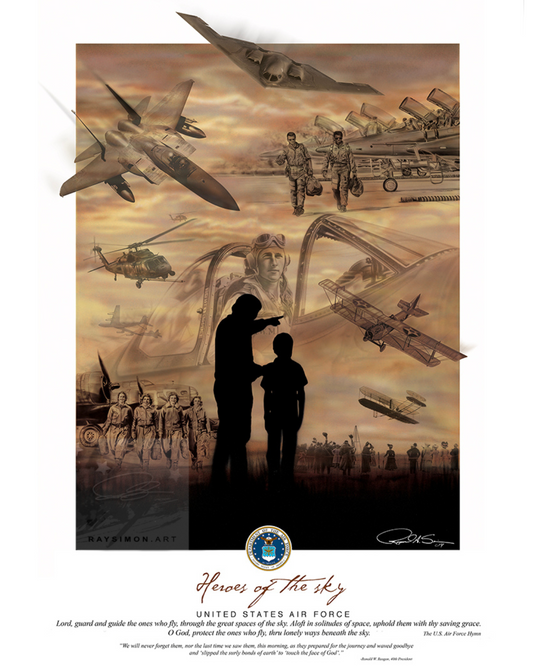 Military Aviation Art - 'Heroes of the Sky'