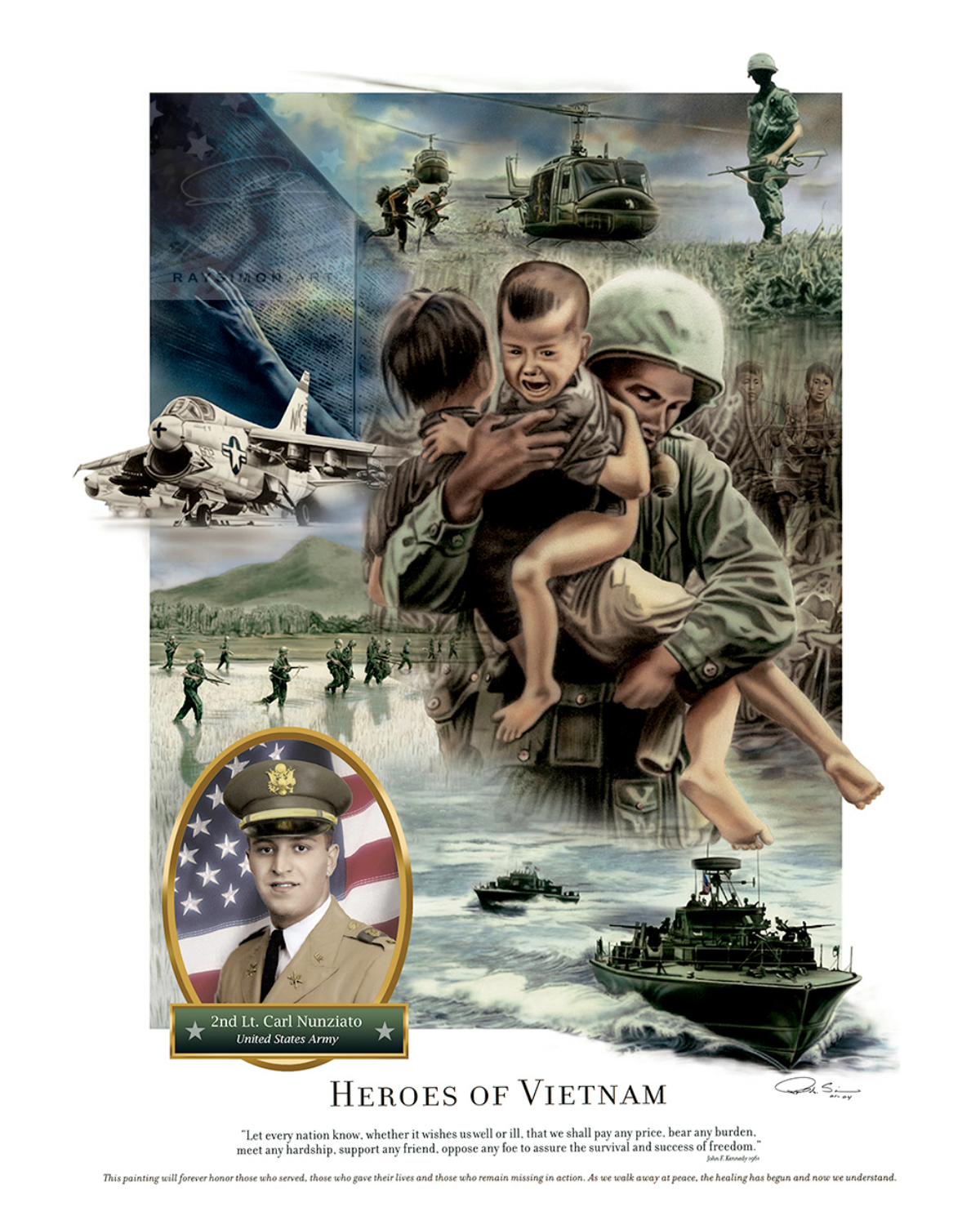 Vietnam War Artwork - 'Heroes of Vietnam'