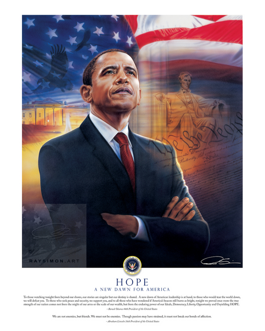 Barack Obama Painting - 'Hope'