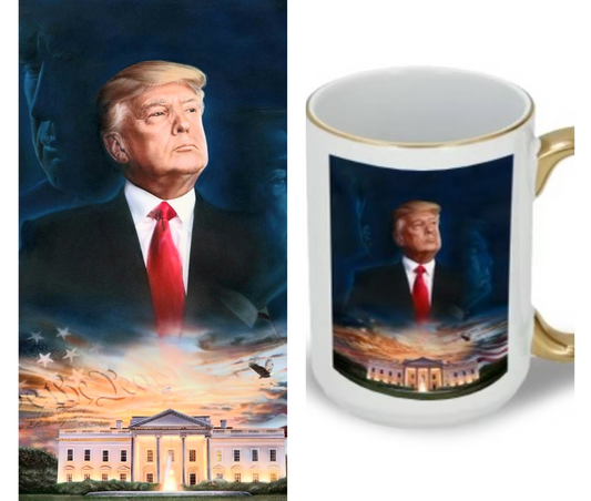 Trump Painting and Mug - 'The Awakening'