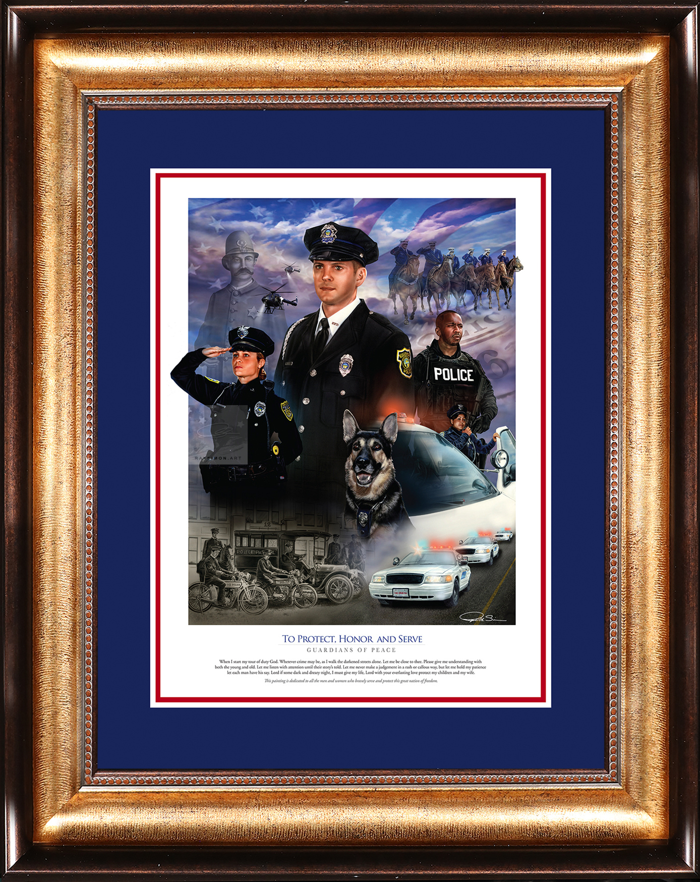 Police Artwork - 'Guardians of Peace'