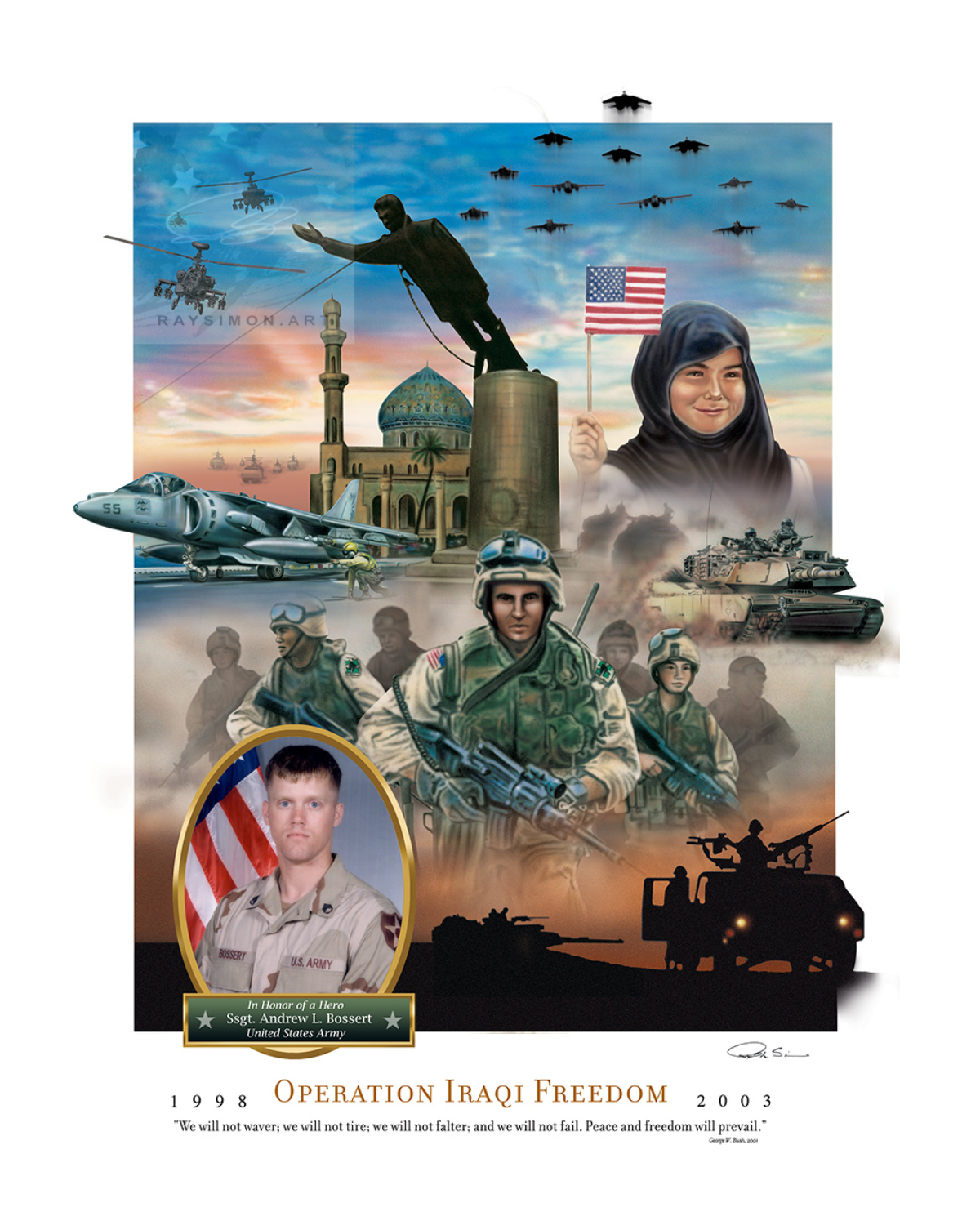 Iraq War Art - 'Operation Iraqi Freedom'