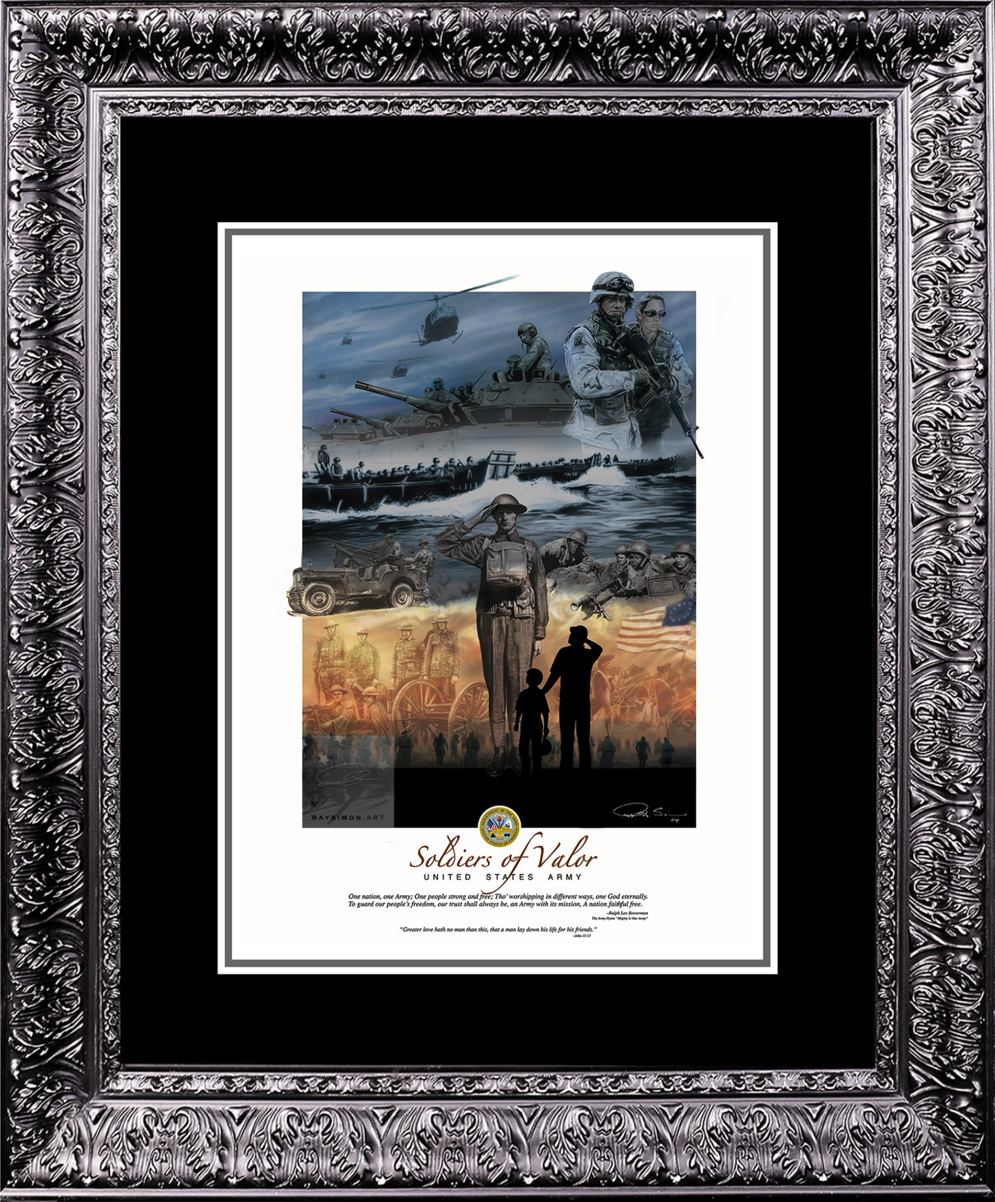 Army Artwork - 'Soldiers of Valor'