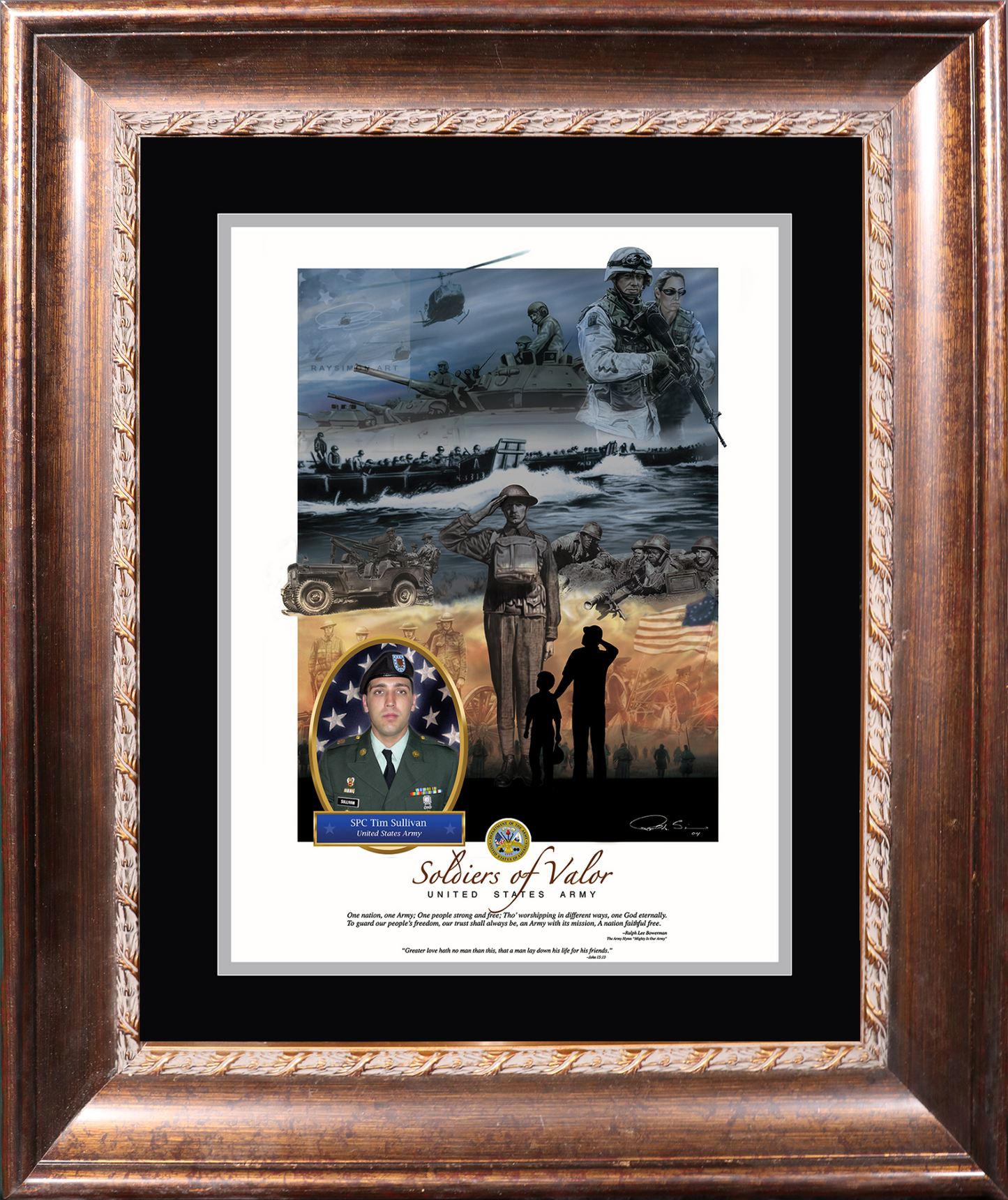 Army Artwork - 'Soldiers of Valor'