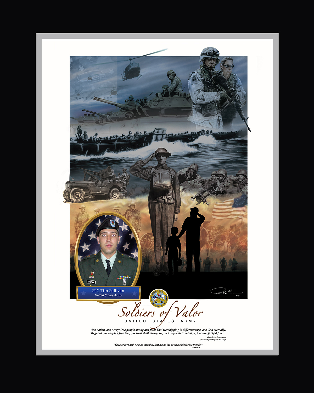 Army Artwork - 'Soldiers of Valor'