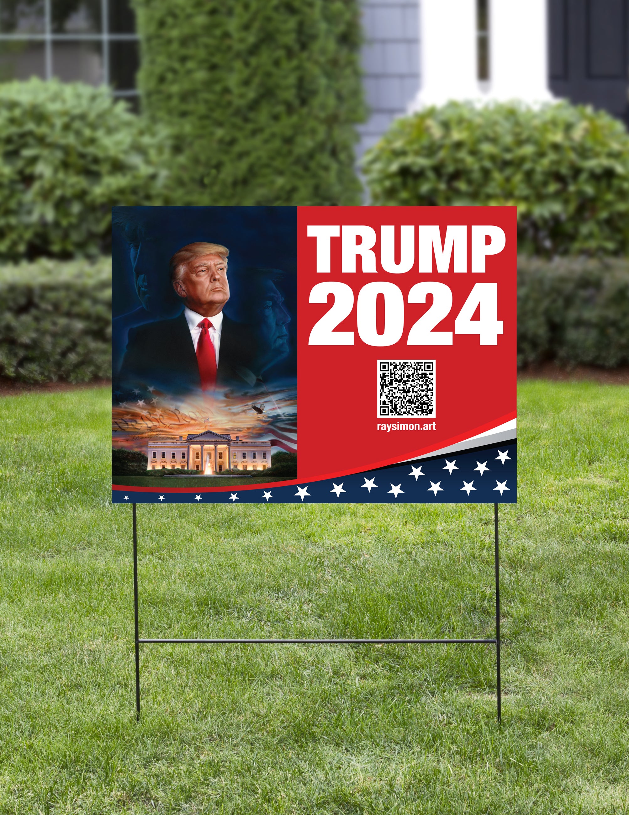 The Awakening Trump 2024 Yard Sign Ray Simon Art   Trumpsignyard2b 