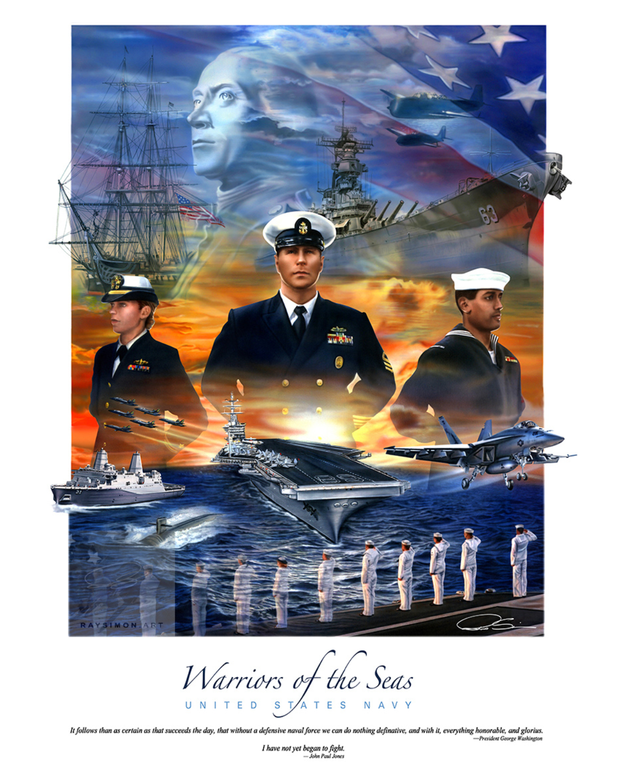 Navy Artwork - 'Warriors of the Sea'